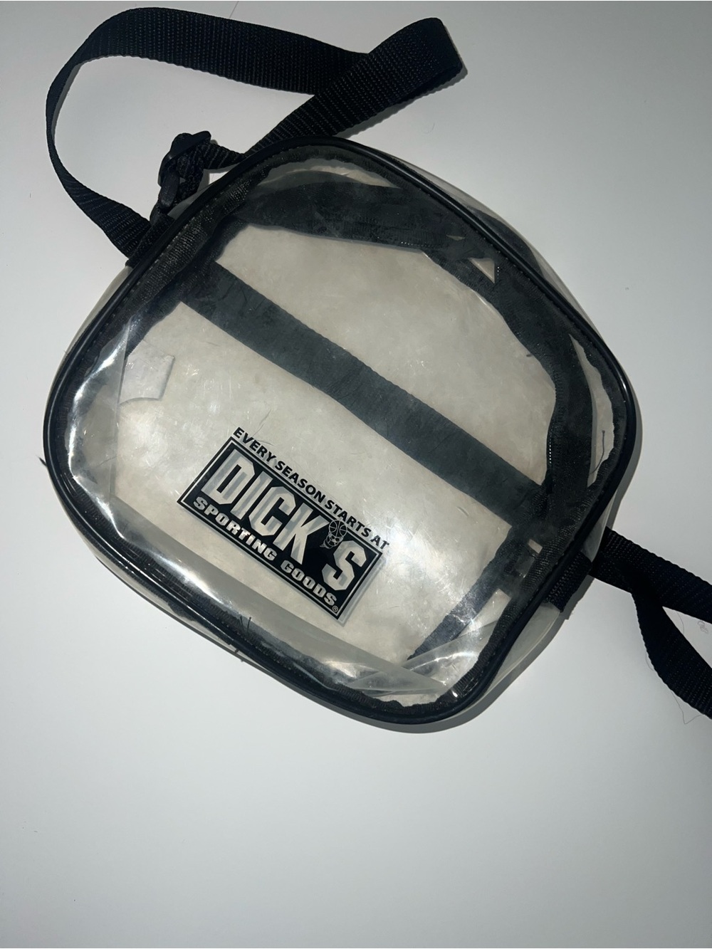 Clear Black Crossbody Bag